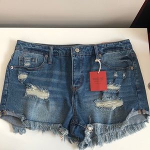 NWT Mossimo High Rise Cut-Off Denim Short